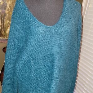 FP Movement by Free People V-Neck Sweater 50% cotton 45% Alpaca 5% Nylon